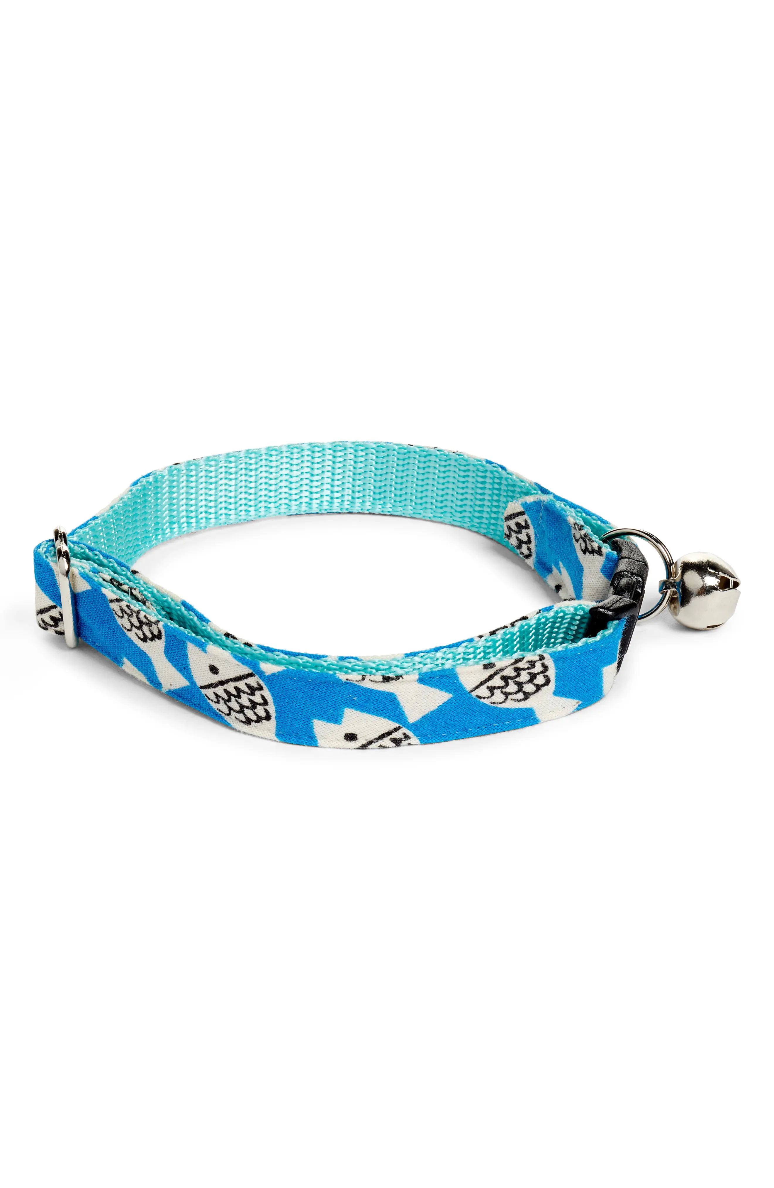 Made By Cleo Under The Sea Cat Collar, Size One Size - Blue | Nordstrom