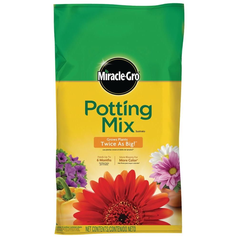 Miracle-Gro 25 qt. Potting Soil Mix-72781430 - The Home Depot | The Home Depot