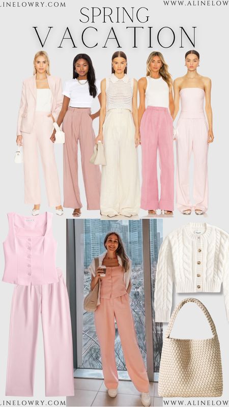 What I wore in my spring vacation. Light pink suit that is perfect to look put together in spring. Spring workwear idea 

#LTKU #LTKstyletip #LTKSeasonal