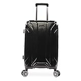 Brookstone Luggage Keane Spinner Suitcase, Black, Carry-on (21-Inch) | Amazon (US)