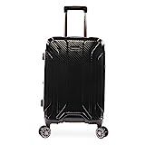 Brookstone Luggage Keane Spinner Suitcase, Black, Carry-on (21-Inch) | Amazon (US)