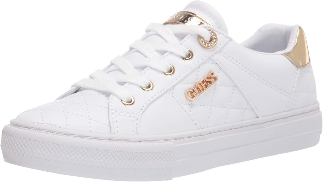 Amazon.com | GUESS Women's LOVEN Sneaker, White, 10 | Fashion Sneakers | Amazon (US)