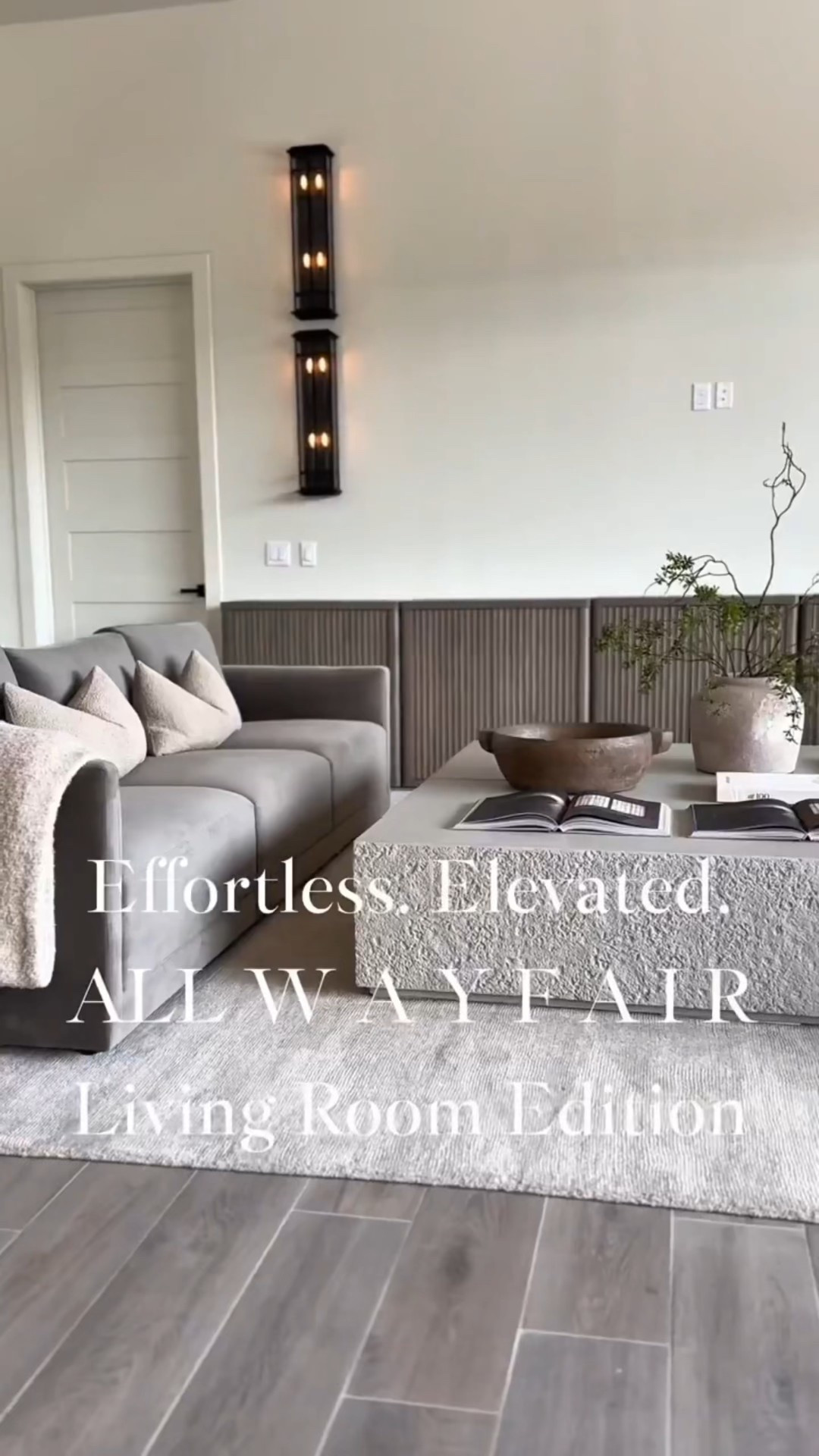 New chapter, new space 🤍 @Wayfair helped pull it all together. The perfect mix of modern, cozy, and elevated. The rug, the couch, and those concrete tables completely transformed this room.

#wayfair #wayfairhome #livingroominspo #modernhome #interiordesign #neutraldecor #homeinspo #wayfairfinds #cozyhome #modernliving #homedecor
