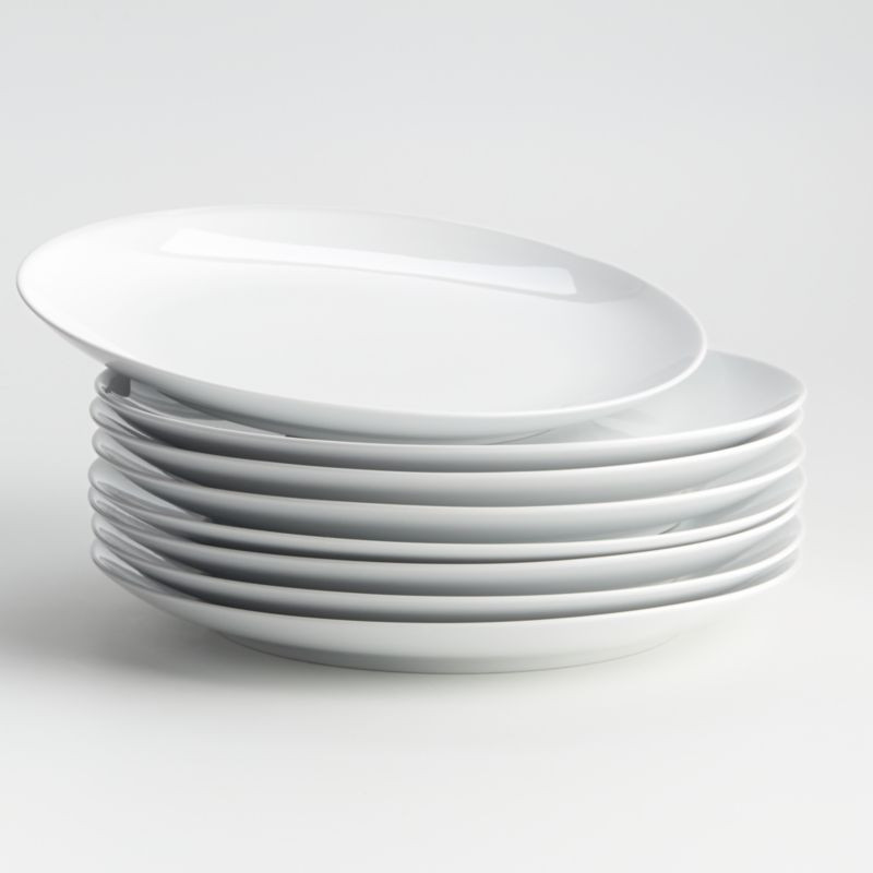 Set of 8 Essential Dinner Plates + Reviews | Crate and Barrel | Crate & Barrel