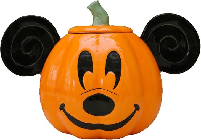 Disney Mickey Mouse Pumpkin Candy & Cookie Jar | Cute Ceramic Housewarming Gifts For Men and Wome... | Amazon (US)