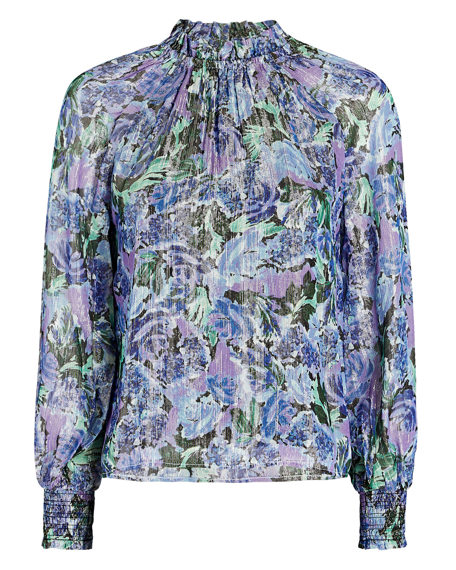 Beck Tinsel Floral Top | INTERMIX