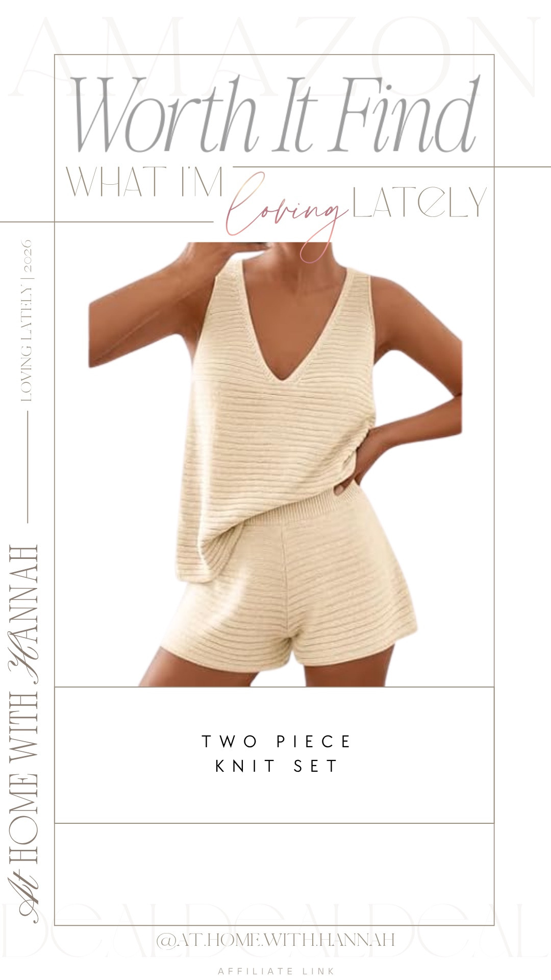 Currently wearing this set 🤍

This two piece knit set is one of those outfits that feels comfortable but still pulled together. Perfect for travel days, coffee runs, casual summer plans, vacation mornings, lounging, or throwing on when you want to look cute without overthinking it.

If you’re shopping for:
• two piece knit set
• summer lounge set
• vacation matching set
• casual summer outfit
• knit shorts set
• Amazon fashion finds
• travel day outfit
• easy summer outfit

This comfy little set is linked here if you love outfits that feel effortless but still styled 🤍




•
two piece knit set • summer lounge set • vacation matching set • casual summer outfit • knit shorts set • Amazon fashion finds • travel day outfit • easy summer outfit • neutral matching set • summer two piece outfit • comfy summer outfit • casual vacation outfit

#TwoPieceSet #MatchingSet #AmazonFashionFinds #SummerOutfitIdeas #VacationStyle
#ltkstyle #ltkfinds #ltkfashion

#LTKSeasonal #LTKootd #LTKgrwm