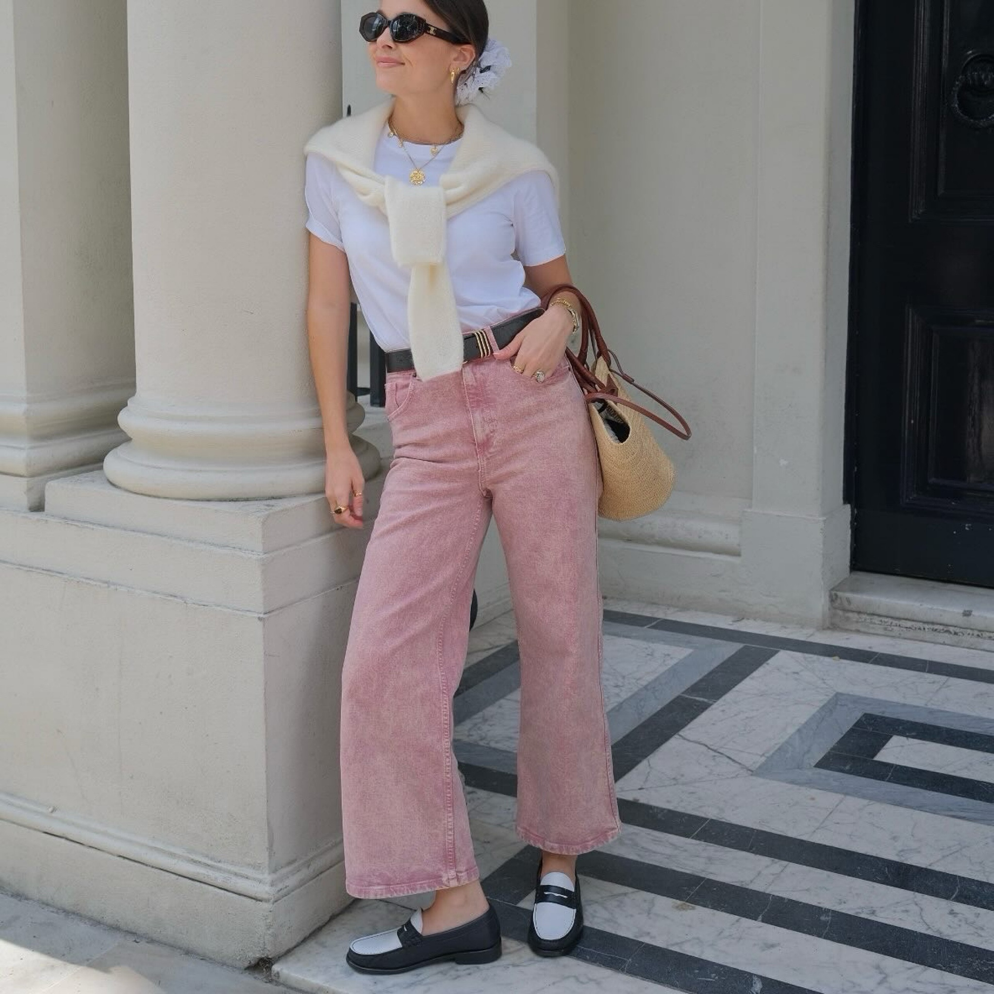 Pink jeans
Sezane outfit 


#LTKstyletip #LTKeurope #LTKbag
