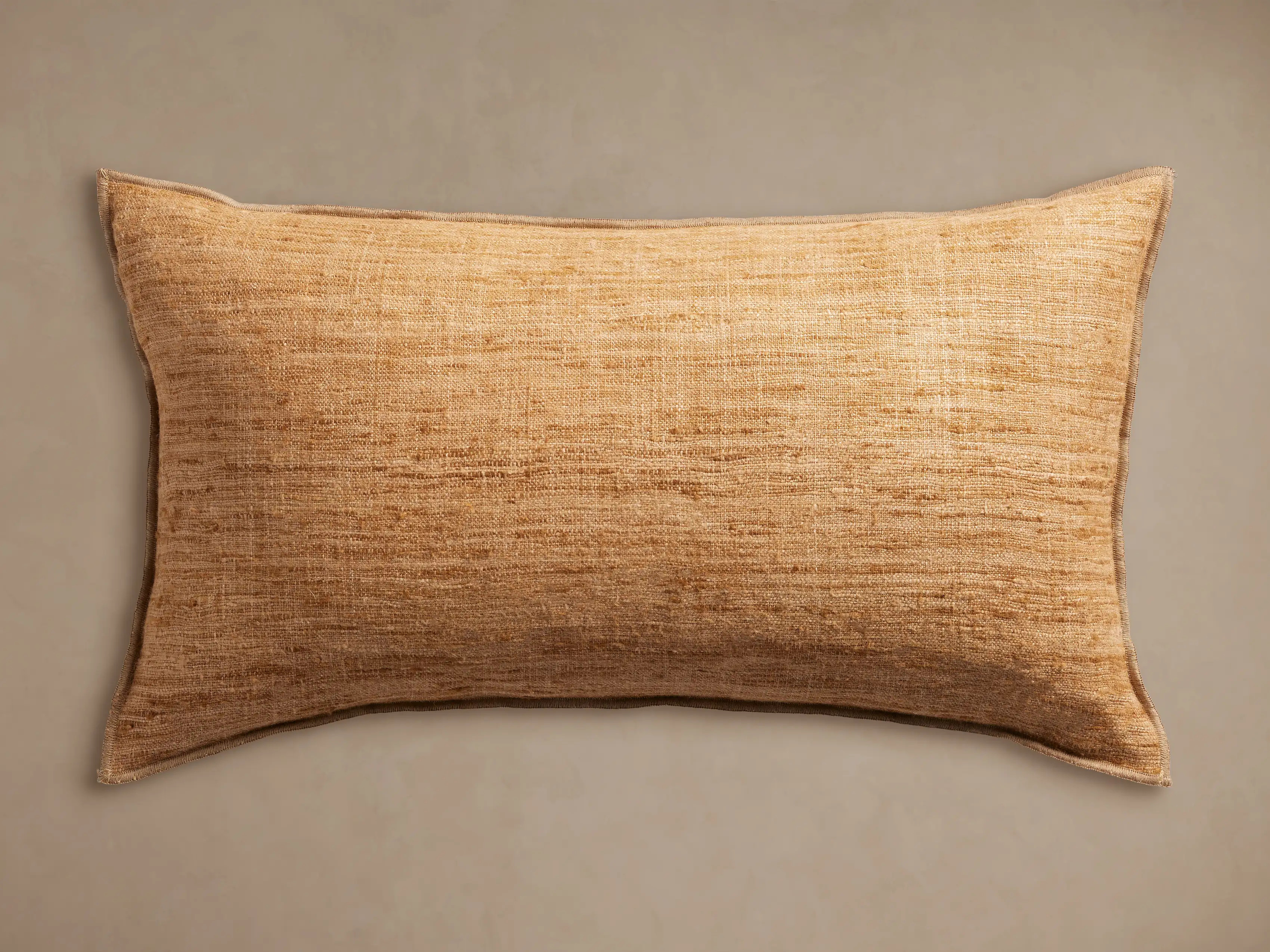 Raw Silk Lumbar Pillow Cover | Arhaus