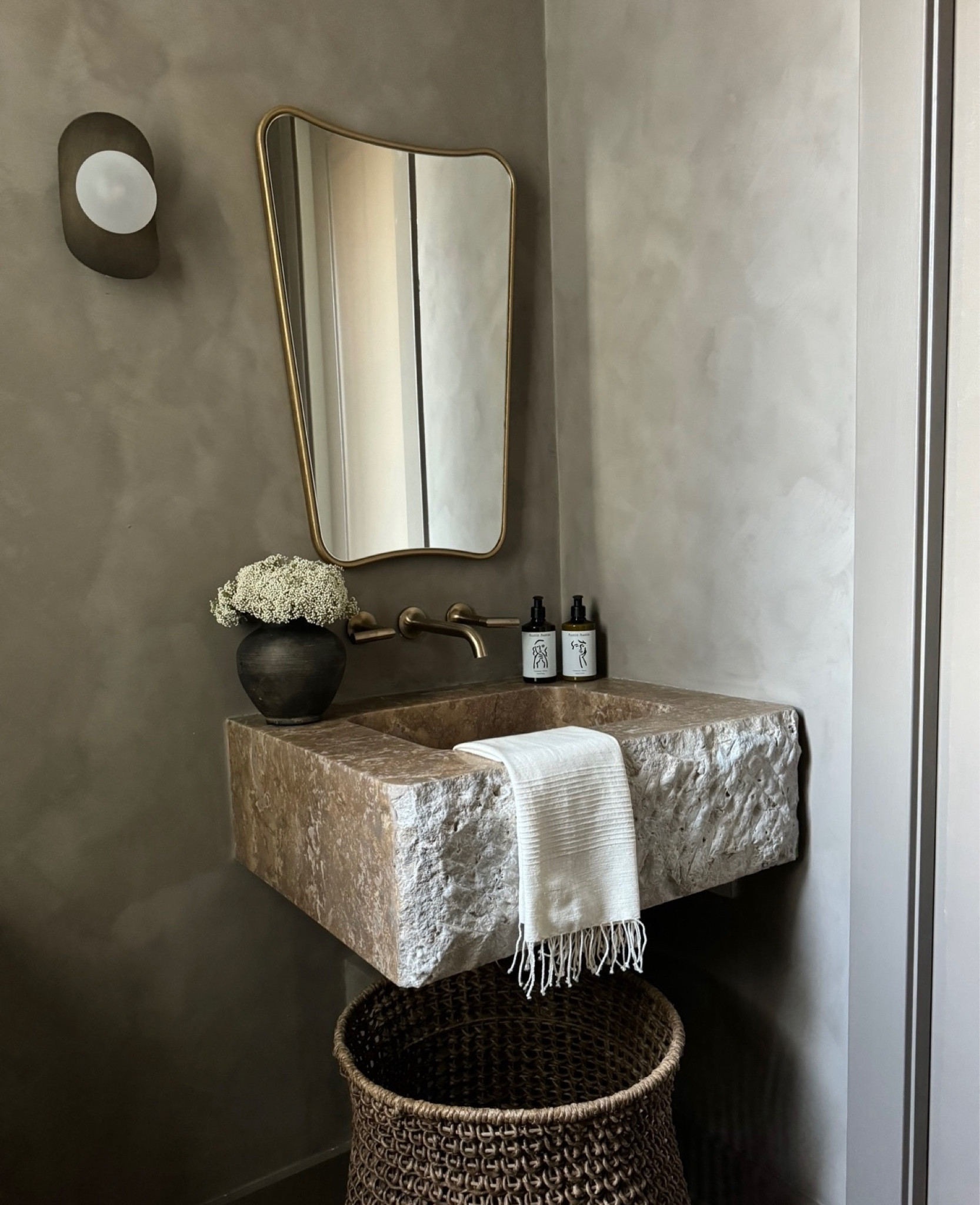 Bring natural elements to your space! Hand carved travertine 🤍

#LTKhome