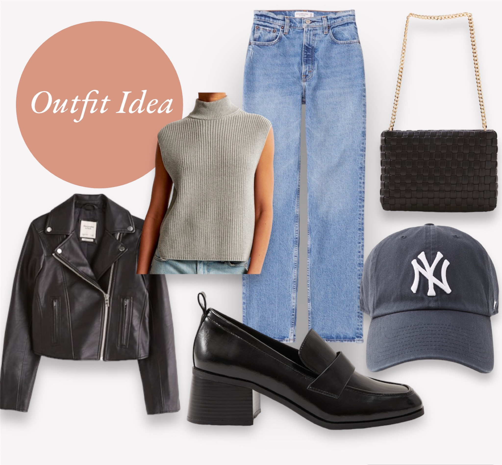 Abercrombie Outfit Idea
Casual outfit idea
Date night outfit
Girls night outfit 
City outfit 
Travel day outfit 
Boho style 
Leather jacket 
Yankee hat
Fall style 
College style
Back to school style 

#LTKU #LTKstyletip #LTKBacktoSchool