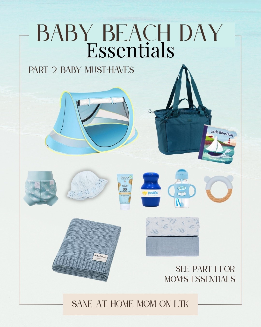 Beach days with a baby feel so much easier when you have the right things packed 🤍

These are the baby essentials I always bring to keep them protected, comfortable, and happy by the water—from shade to feeding to a few simple distractions.

This is Part 2: baby edition
(If you missed it, Part 1 is all about mom essentials ☀️)

Everything is linked in my LTK
& don’t forget to save this for your next beach day

#momlife #momessentials #momapproved #momstyle
#babyessentials #momoflittles #newmomlife #babyfavorites
#beachday #beachessentials #beachwithkids #summerwithkids #familybeachday
#amazonfinds #momfavorites

#LTKmomlife #LTKKids #LTKSeasonal