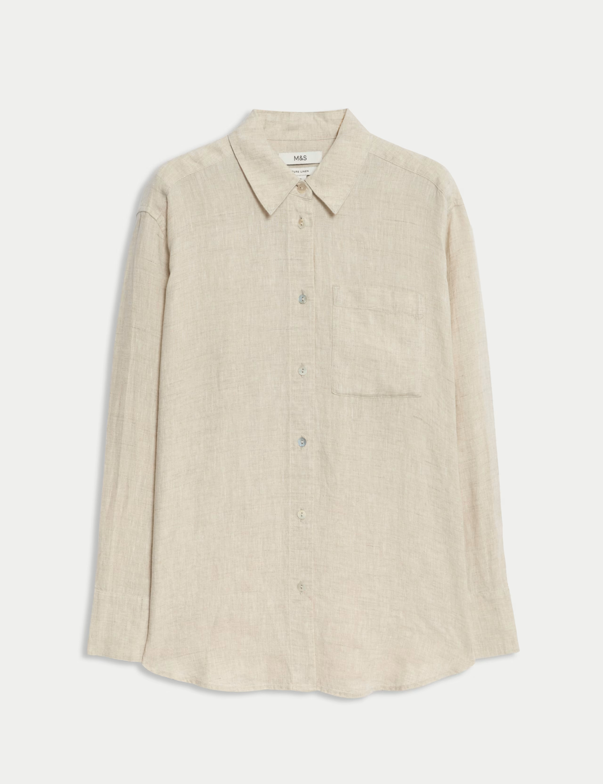 Pure Linen Relaxed Shirt | Marks & Spencer (UK)