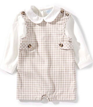 Baby Boys Long Sleeve Check Jon Jon Shortall | Dillard's