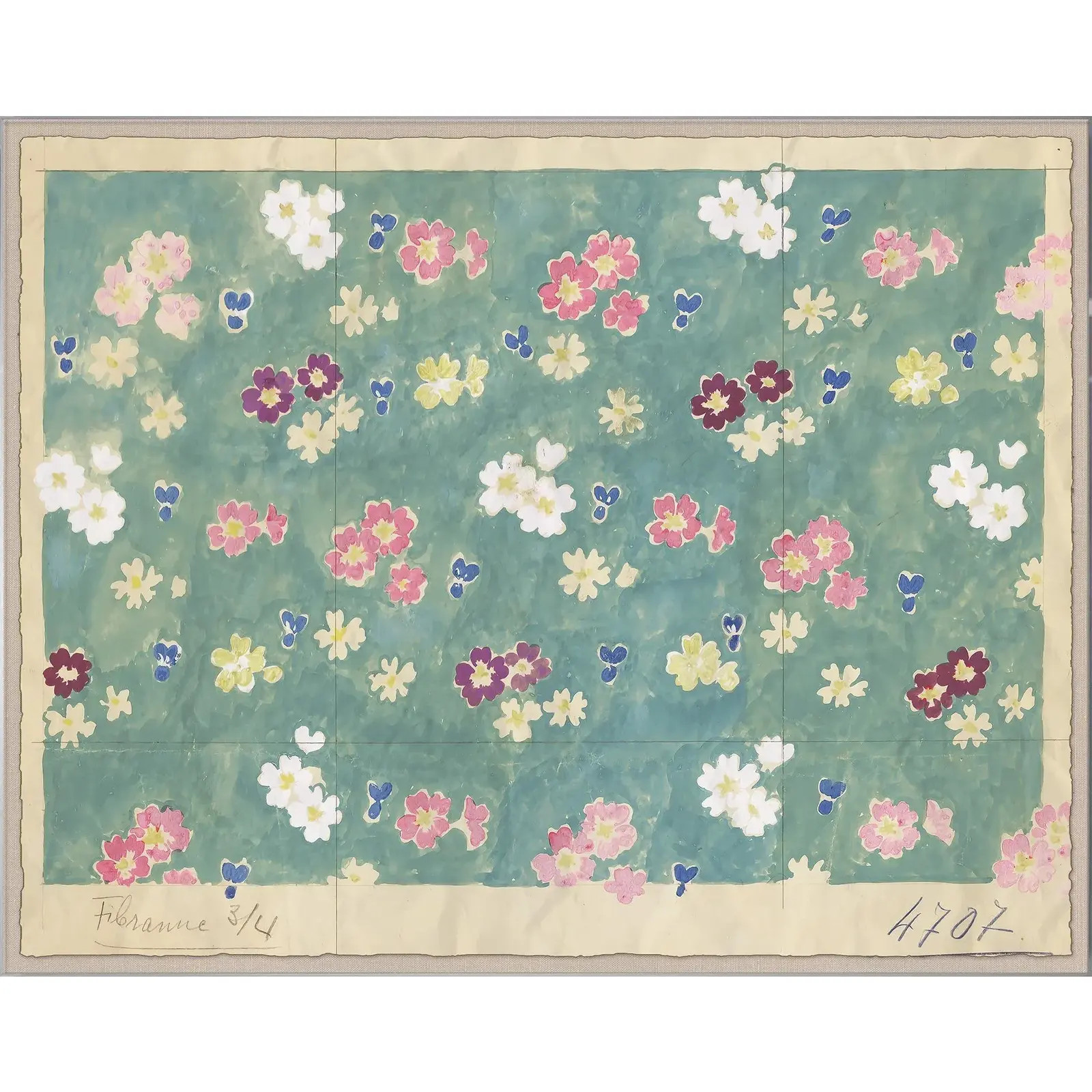 Flower Field Art Print in Acrylic Box Frame by Paule Marrot | Chairish