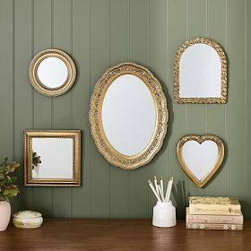 Chris Loves Julia Gallery Framed Mirrors - Set of 5