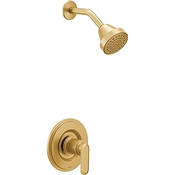 Moen Greenfield Brushed Gold Single Handle Eco-Performance Tub and Shower Faucet Featuring Shower... | Amazon (US)