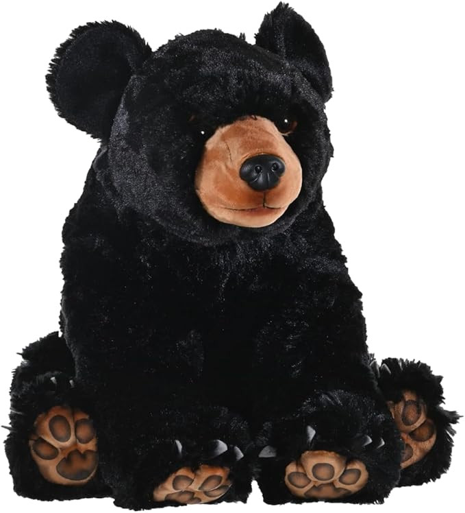 Wild Republic Artist Collection Black Bear, Stuffed Animal, 15 Inches, Plush Toy, Fill is Spun Re... | Amazon (US)