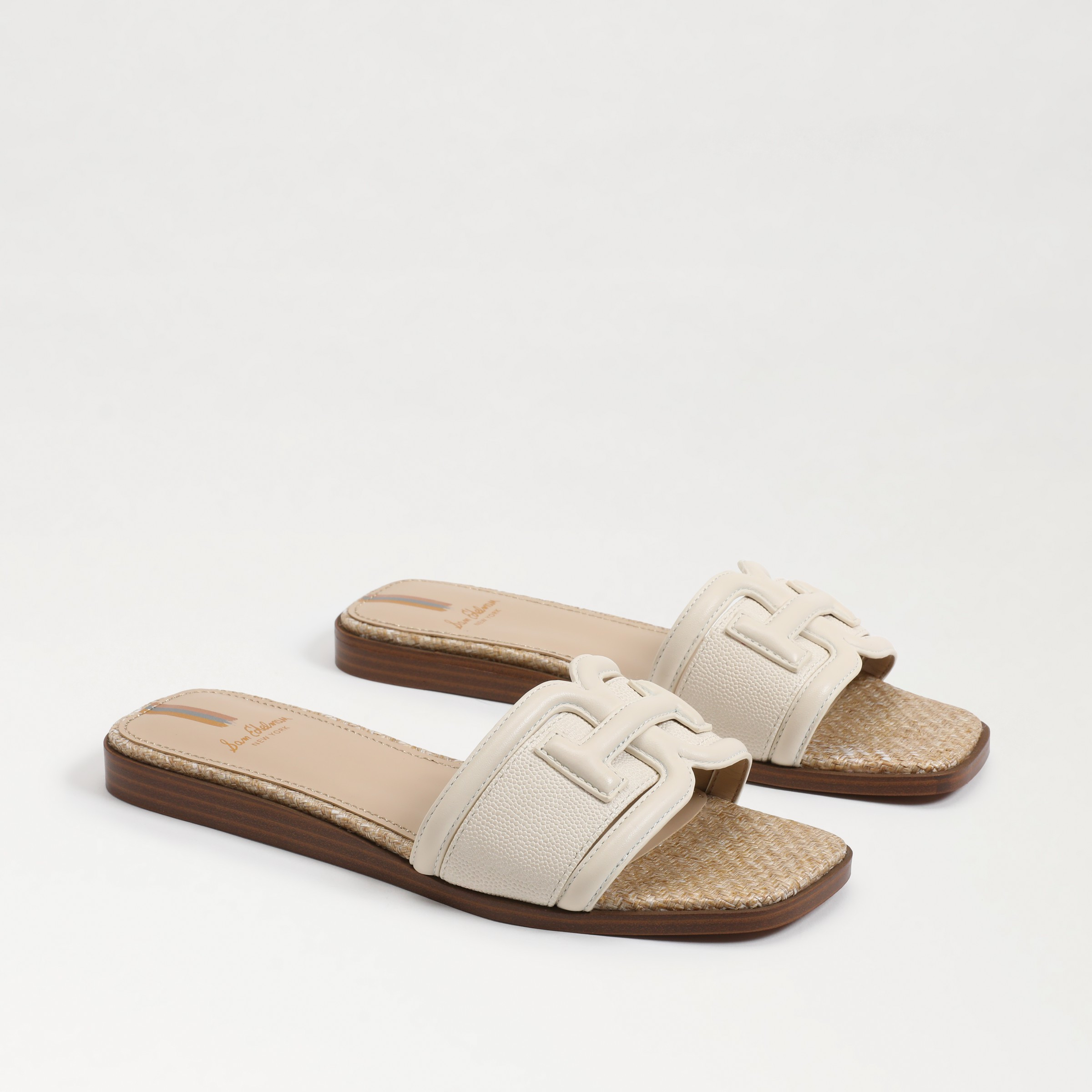 Sam Edelman Irina Slide Sandal Modern Ivory Leather | Sam Edelman