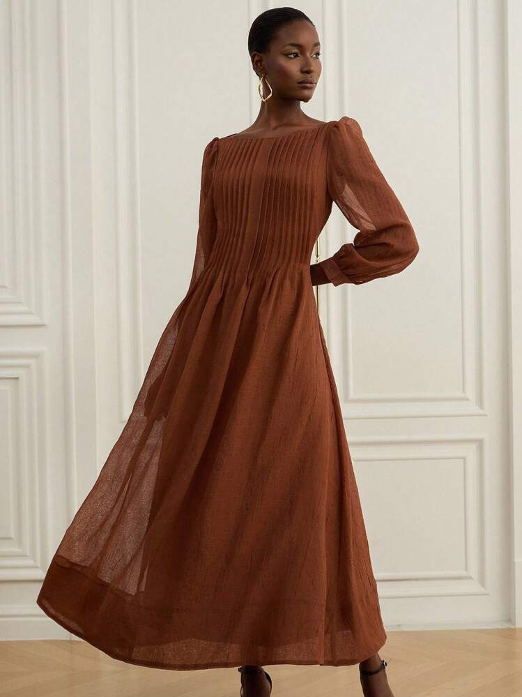 Aveloria Rosie New Vintage French Romantic Elegant Loose Casual Summer Retro Dress, Off Shoulder ... | SHEIN