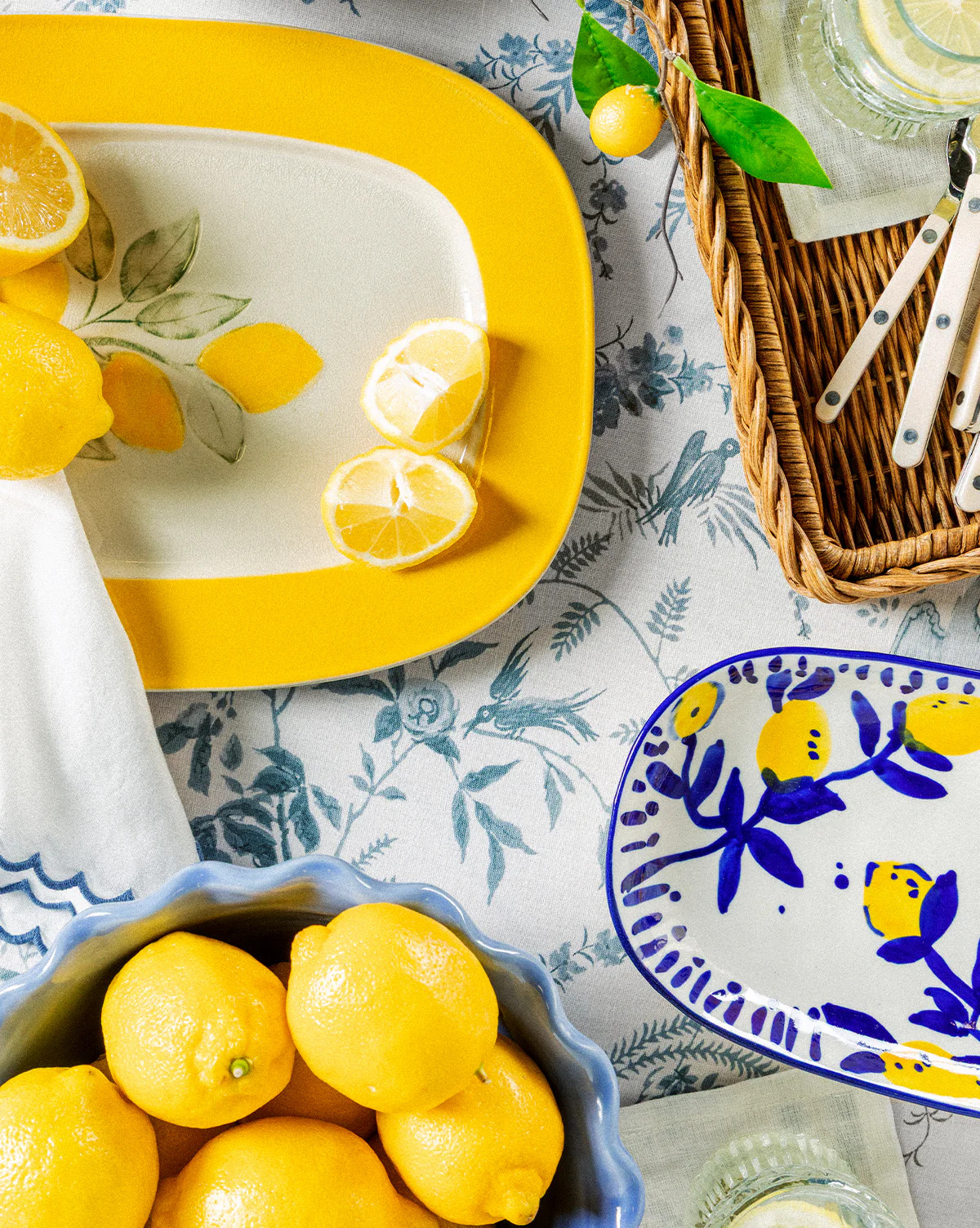 Hand-Painted Stoneware Lemon Platter | McGee & Co. (US)