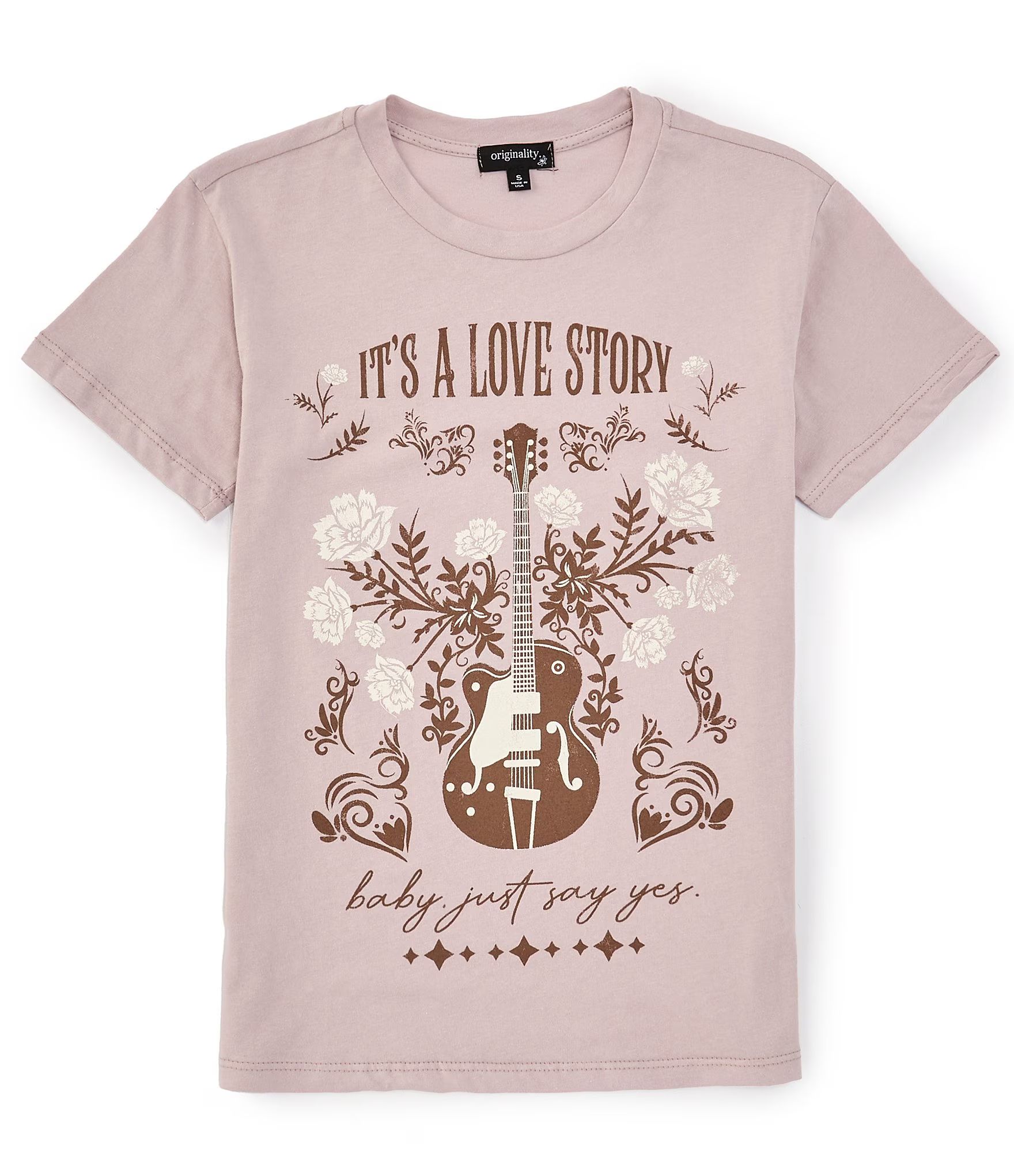 Big Girls 7-16 Short Sleeve Its A Love Story Graphic T-Shirt | Dillard's