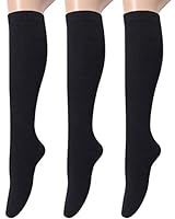 Amazon.com: Hue Women's Flat Knit Knee High Sock, New Black, One Size US : Clothing, Shoes & Jewe... | Amazon (US)