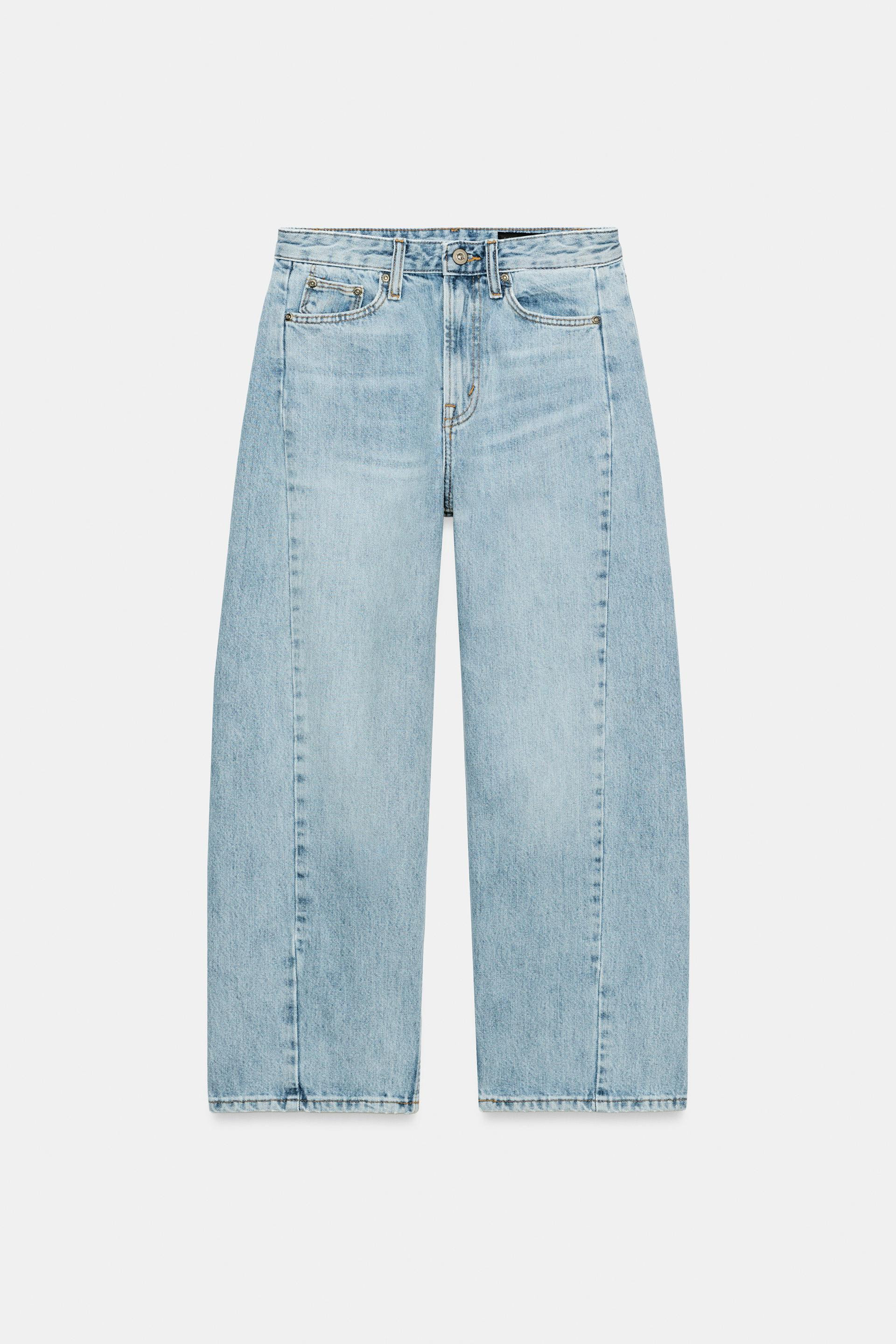 ZW COLLECTION MID-RISE RELAXED ANKLE JEANS | Zara US