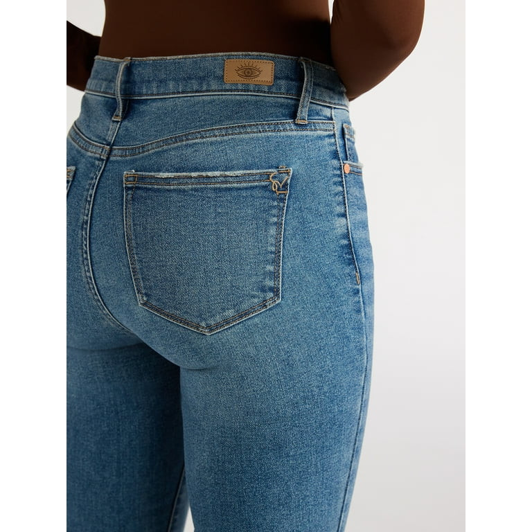 Sofia Jeans Women's Melissa Flare High Rise Jeans, 33.5" Inseam, Sizes 0-20 | Walmart (US)