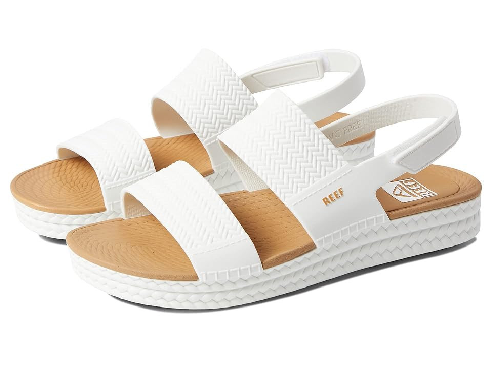 Reef Water Vista Women's Shoes White/Tan : 9 B - Medium, Synthetic | Zappos
