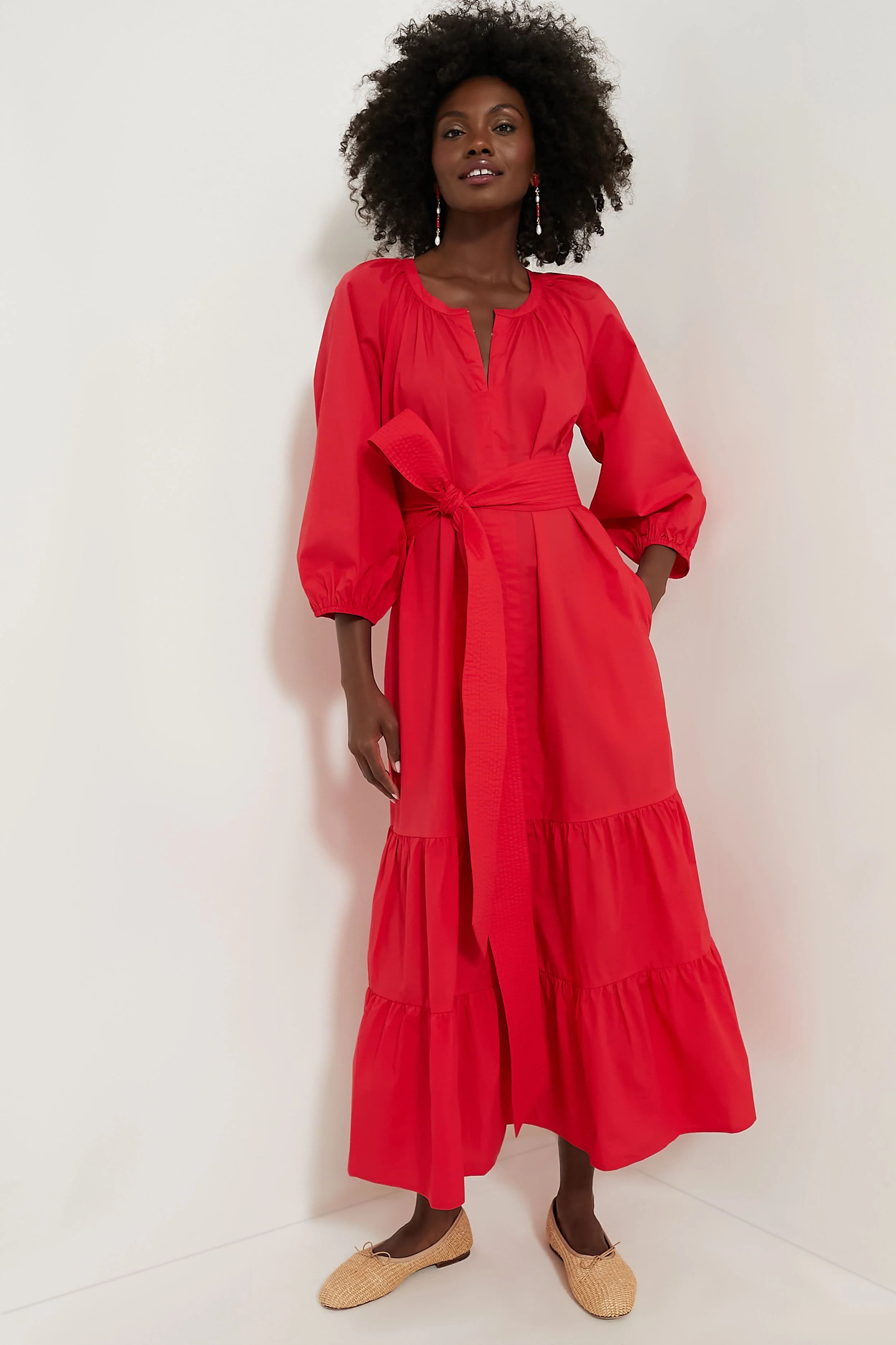 Red Lyles Dress | Tuckernuck (US)