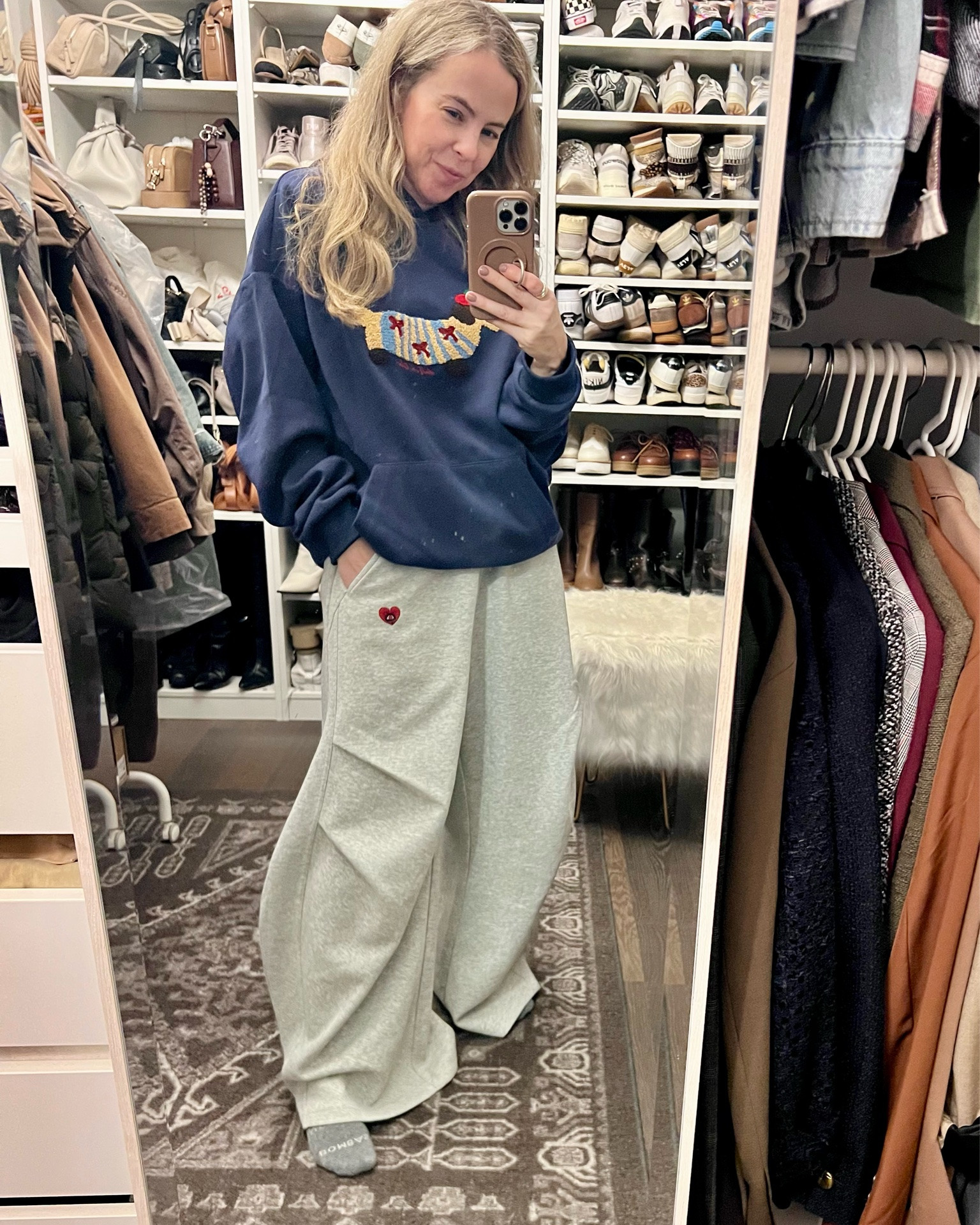 Obsessed with Aelfric Eden right now. Heavyweight material but smooth (not fleece or terry on the inside). This dog hoodie is so adorable. I’m wearing a S in both pieces.

#LTKOver40