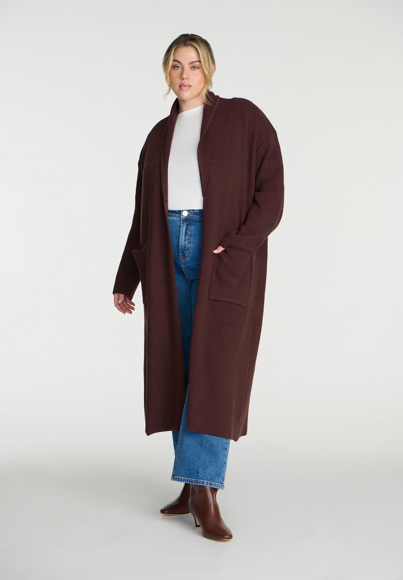 Knit Coatigan | Eloquii