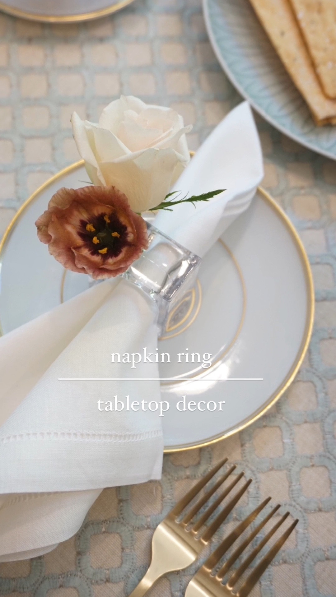Elevate any place setting with a napkin ring that has a place to style it with fresh or faux flowers. 🍽️ 

#LTKHome #LTKParties #LTKFamily