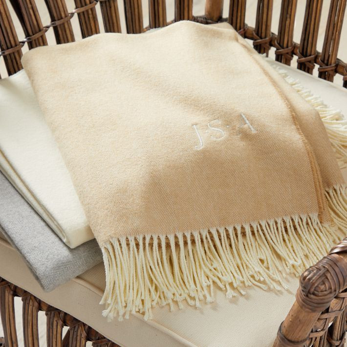 Italian Herringbone Throw | Mark and Graham