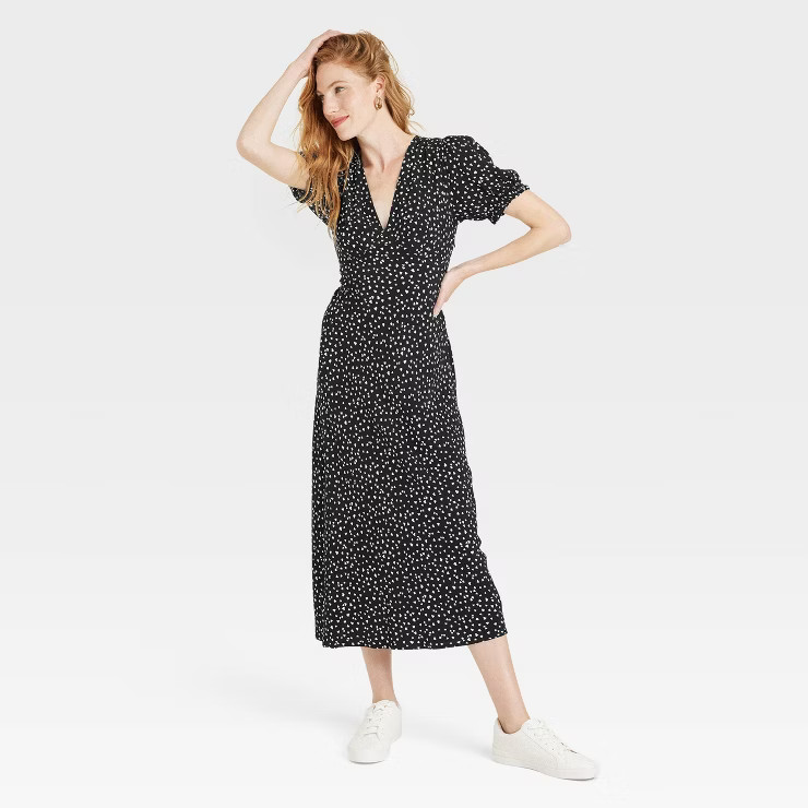 Women's Puff Short Sleeve Dress - A New Day™ | Target