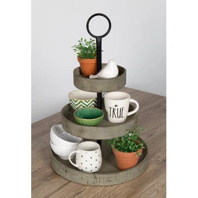 Callan Tiered Stand Color: Gray | Wayfair North America