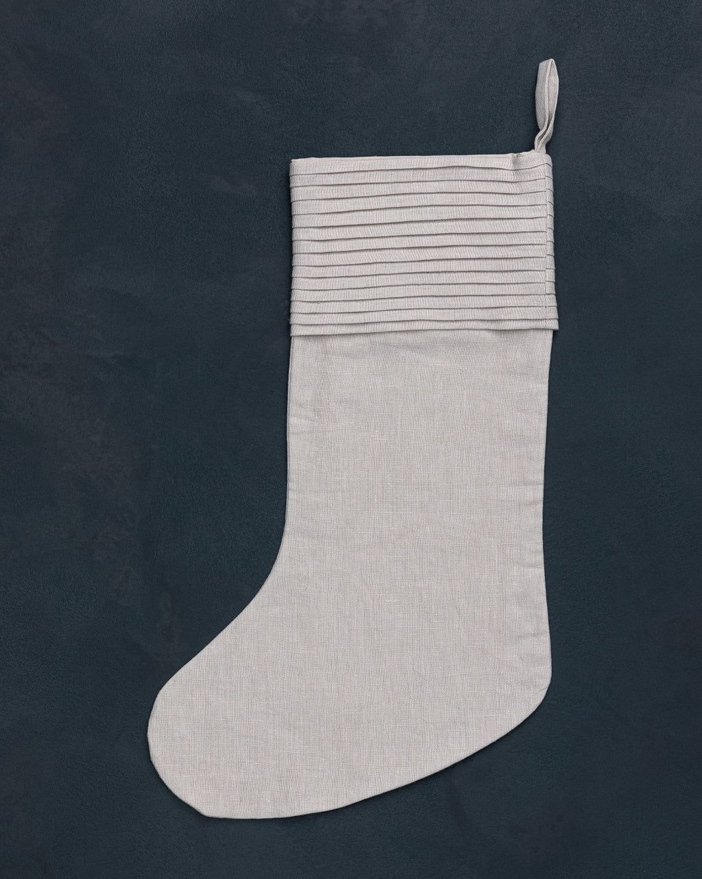 Pleated Linen Cuff Stocking | McGee & Co.