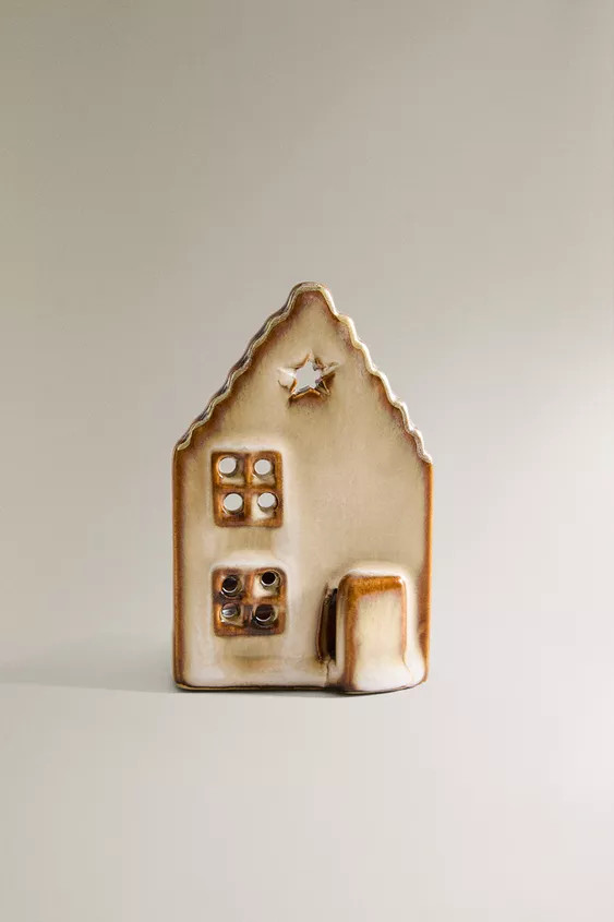 CHRISTMAS STAR CERAMIC HOUSE TEALIGHT HOLDER | Zara US