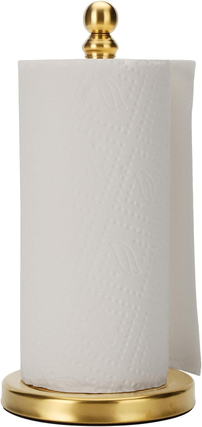Paper Towel Holder Stand,Sturdy, Steady Paper Towel Holder, Paper Towel Roll Holder for Kichen (G... | Amazon (US)