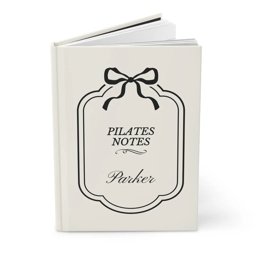 Personalized Pilates Journal | Girly Pilates Gift | Pilates Notebook | Instructor Gift | Gifts fo... | Etsy (US)