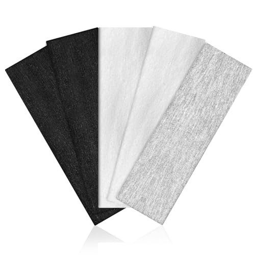 Trnerm Headbands for Women 5Pcs Soft Head Bands for Women's Hair Non Slip Cotton Wide Headband Trendy Headband for Workout Yoga Running Grey White Black Headband | Amazon (US)
