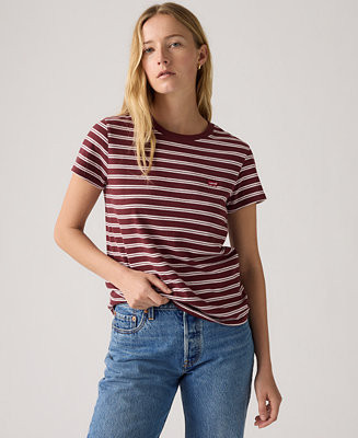 Women's The Perfect Crewneck Cotton T-Shirt | Macy's