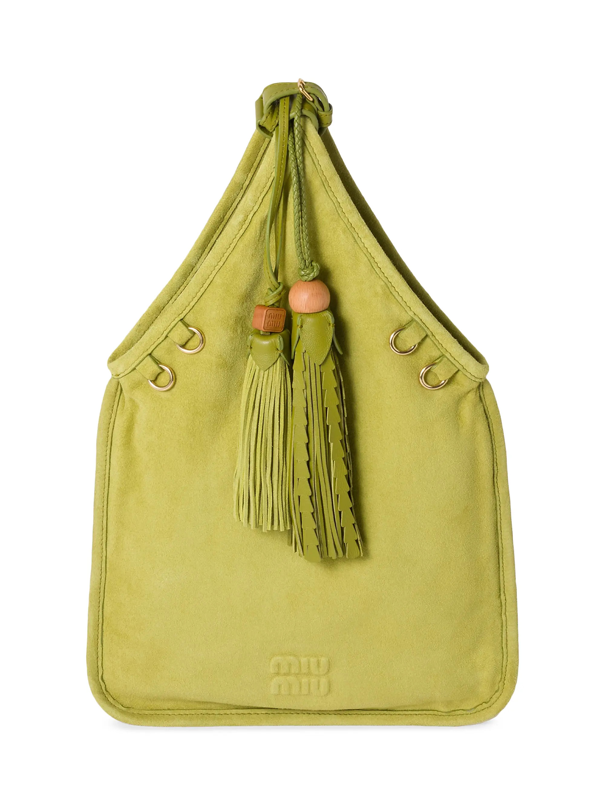 Suede Handbag with Tassels | Saks Fifth Avenue