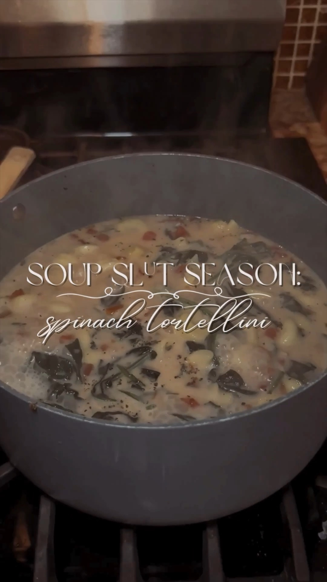 
I love soup, and it is soup season, so welcome back to my series: Soup Sl^t Szn!
.
Today’s recipe: Spinach Tortellini Soup. 
This recipe is the perfect blend of pasta and soup. It’s so easy to make and takes less than 30 minutes to prepare. 
.
As always, the recipe is at the end, ready for you to screenshot!
.
#soupseason 

#LTKSeasonal #LTKfoodie #LTKHome