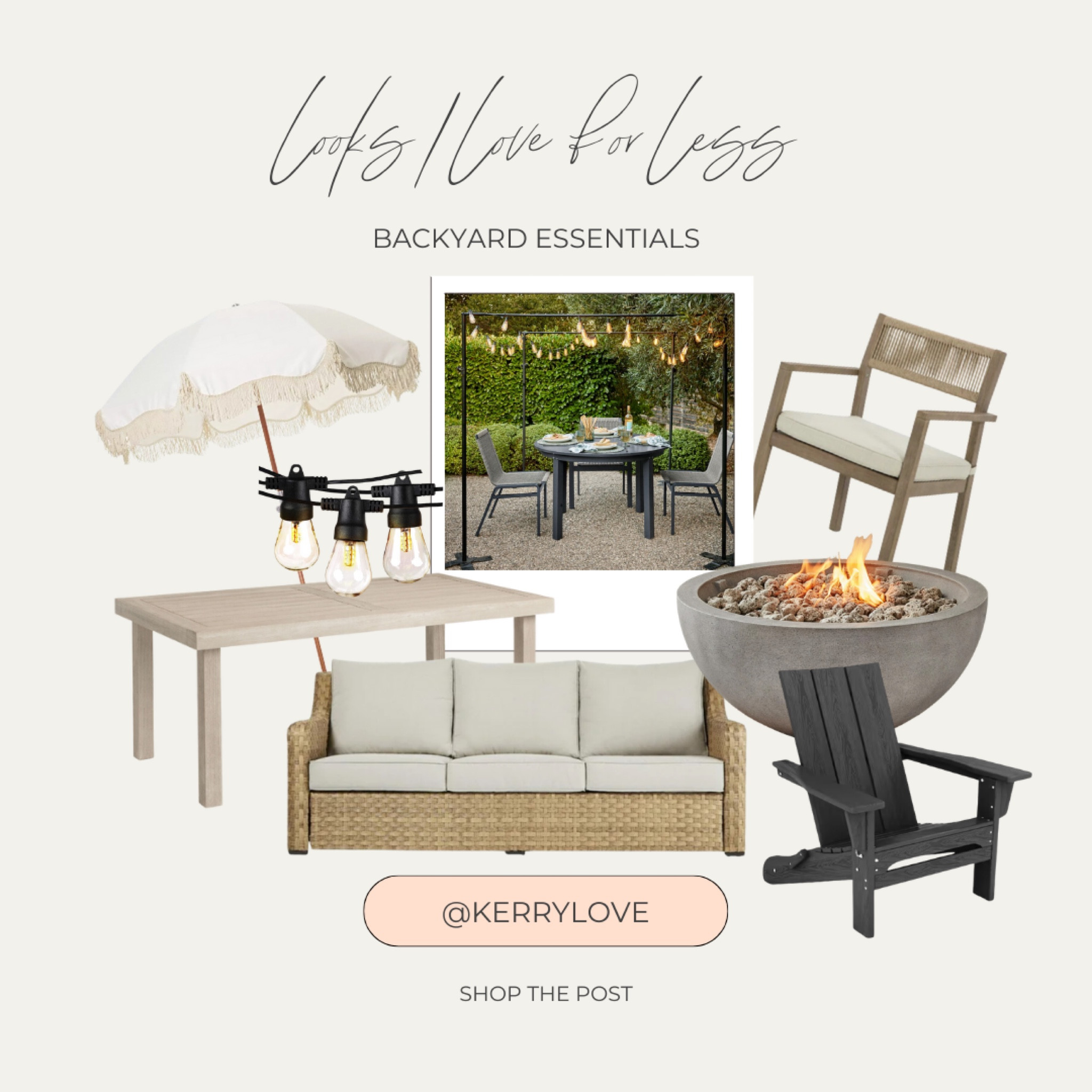 Backyard looks I love for less! It’s the perfect time to make some updates to your outdoor space. 

#LTKHome #LTKSeasonal