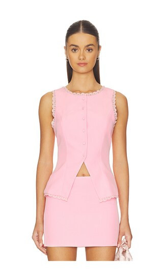MORE TO COME Monica Top in Pink. - size S | Revolve Clothing (Global)
