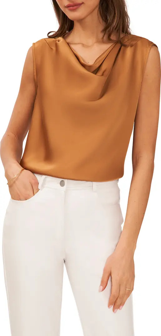 Halogen® Cowl Neck Sleeveless Top | Nordstrom | Nordstrom