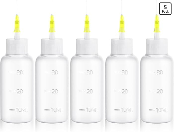 30cc Needle Tip Glue Squeeze Bottle Precision Tips Applicator Bottles 5 Pcs | Amazon (US)