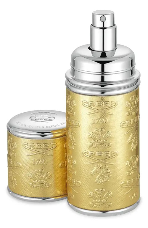 Creed Refillable Deluxe Leather Atomizer in Gold/silver Trim at Nordstrom, Size 1.7 Oz | Nordstrom